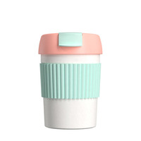 Стакан-непроливайка KissKissFish Rainbow Vacuum Coffee Tumbler Mini Pink (Розовый) S-U35C-148